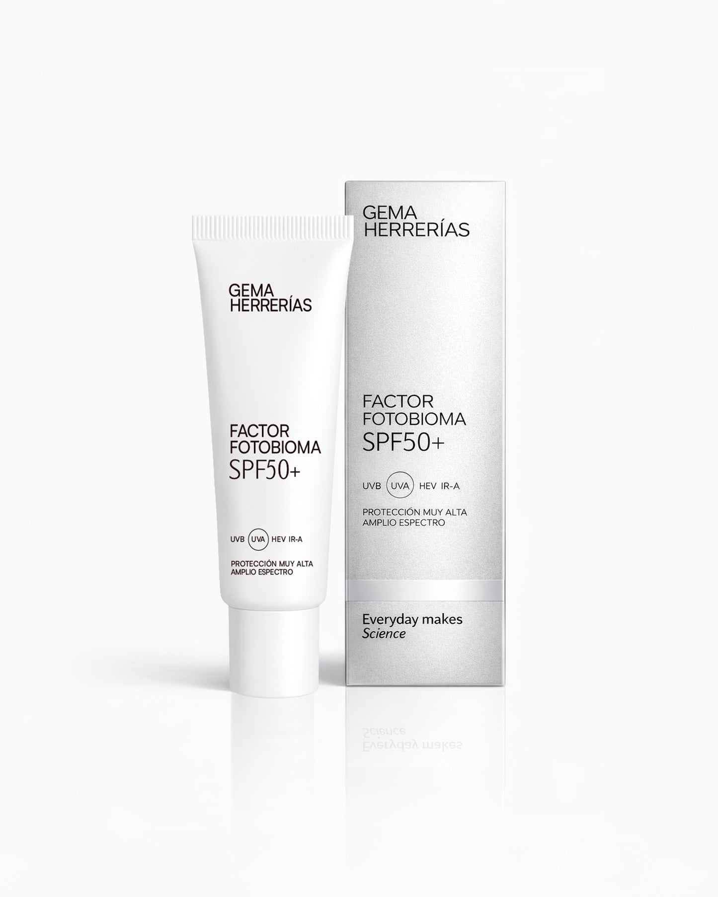 FACTOR FOTOBIOMA SPF50+ Amplio espectro [UVB UVA HEV IR-A]