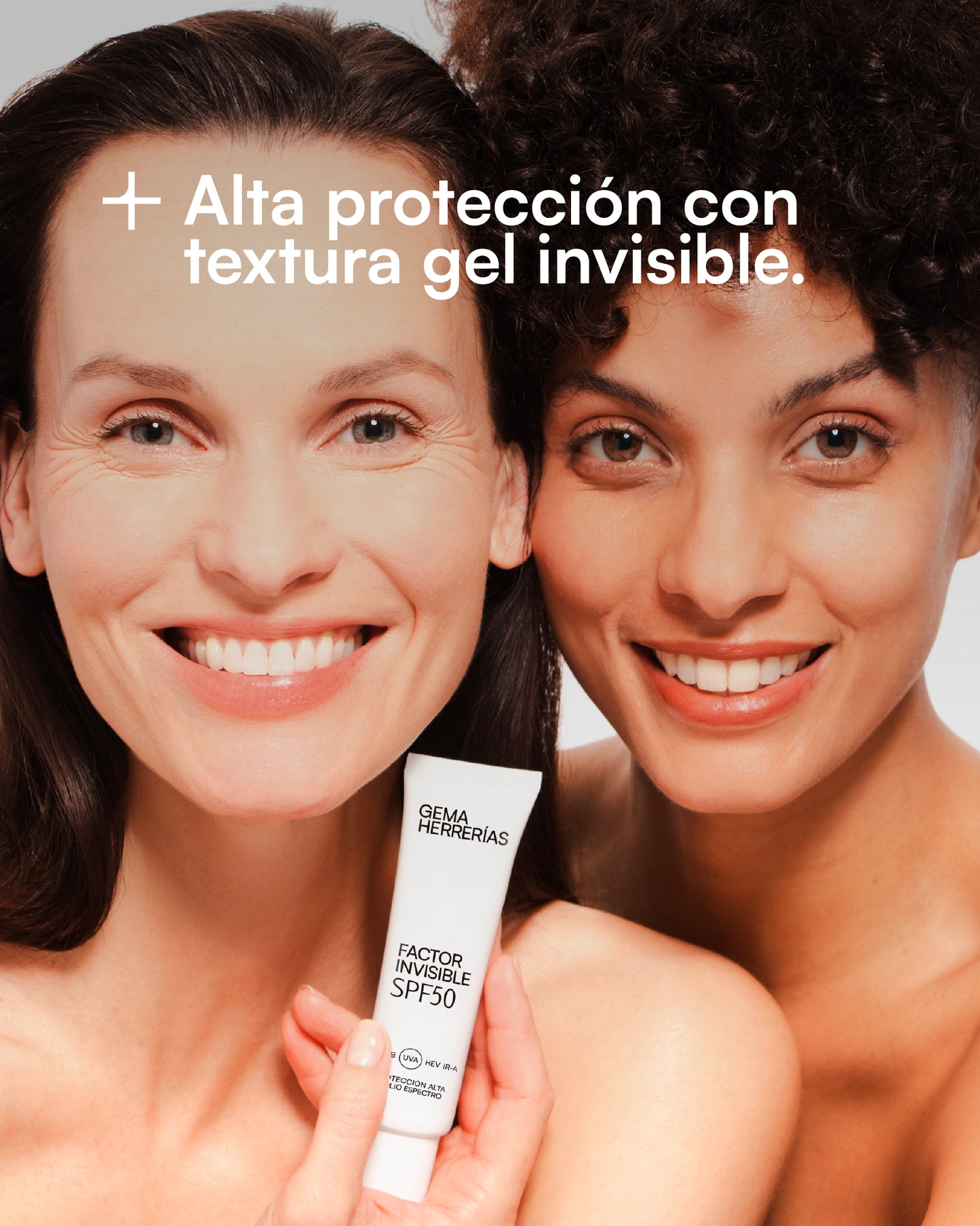 FACTOR INVISIBLE SPF50 Amplio espectro [UVB UVA HEV IR-A]