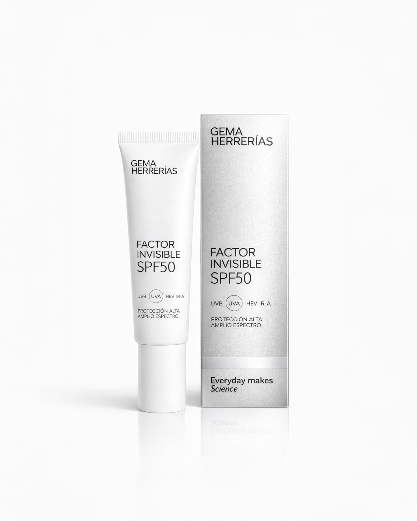 FACTOR INVISIBLE SPF50 Amplio espectro [UVB UVA HEV IR-A]